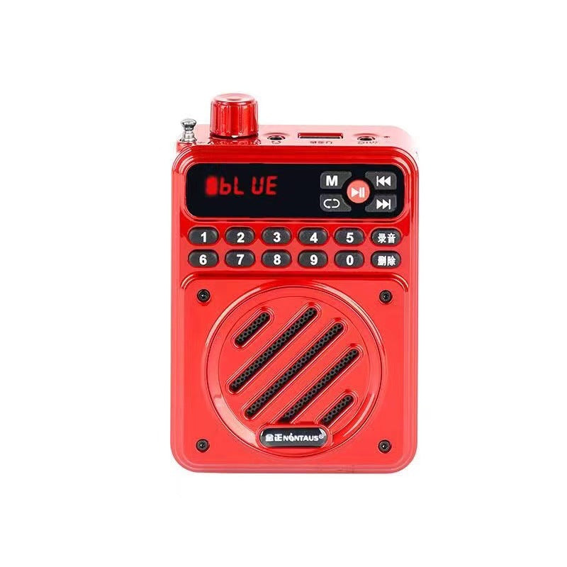 Jinzheng 819 new arrival pocket elderly radio portable card bluetooth amplifier recording delete digital song request
