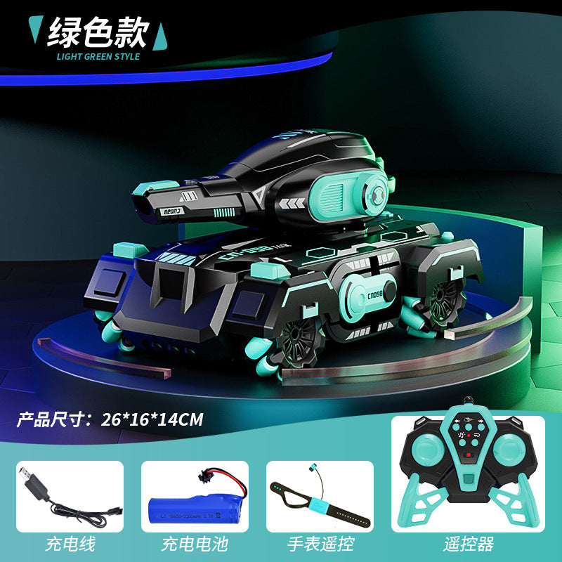 gesture-sensing remote control tank car can send water bombs to the mcnamee wheel remote control tank armor kids toys