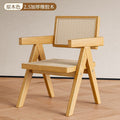 Chair solid wood rattan dining chair rattan chair armrest k chair for homeb&b rattan chair casualnordic dining chair