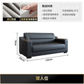 Office sofa minimalist modern coffee table set business genuine leather office sofa for office area reception room