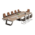 Saint li conference table long table training office furniture rectangular table office large casual modern table and chair combination