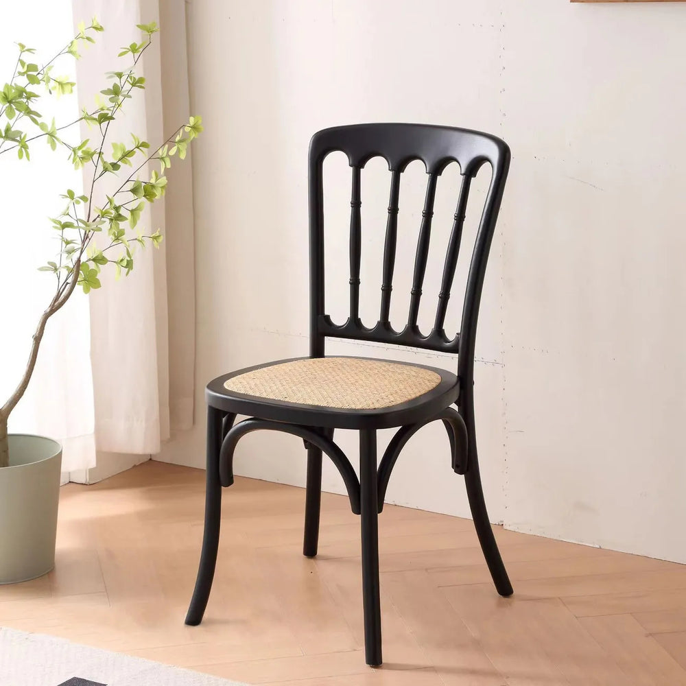 Dining chair for home solid wood vintage ash wood cafe restaurant b&b napoleon dining table chair american retro chair
