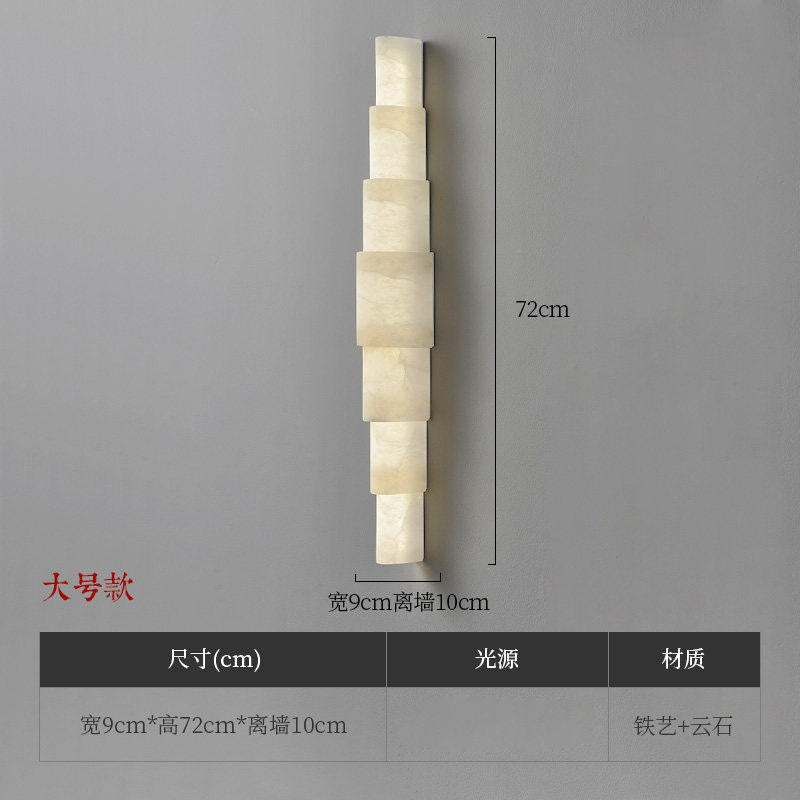 accessible luxury designer marble wall lamp bedside postmodern casual bedroom living room background atmosphere lamp