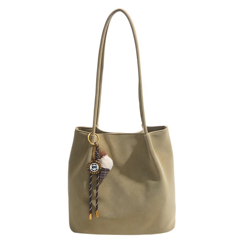 Commuting to work Large capacity tote bag Women's 2025 winter new retro fashion casual shoulder bag Premium sense