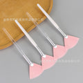 Fan-shaped powder brush, pink bristle fan-shaped brush, essential oil brush, fruit acid brush, powder bristle fan-shaped facial mask brush, essence water brush