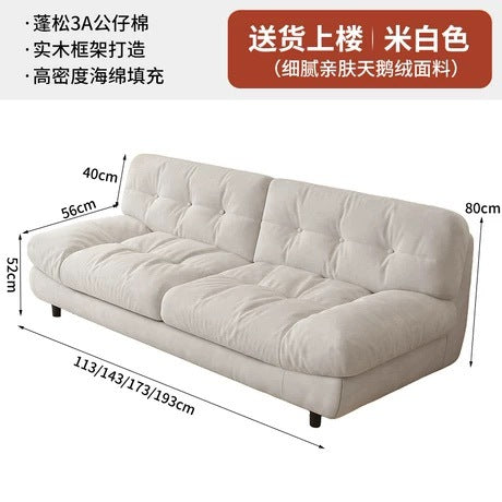 Sofa living room bedroom rental apartment italianaccessible luxury cloud sofa fabric fabric small apartment sofa bed