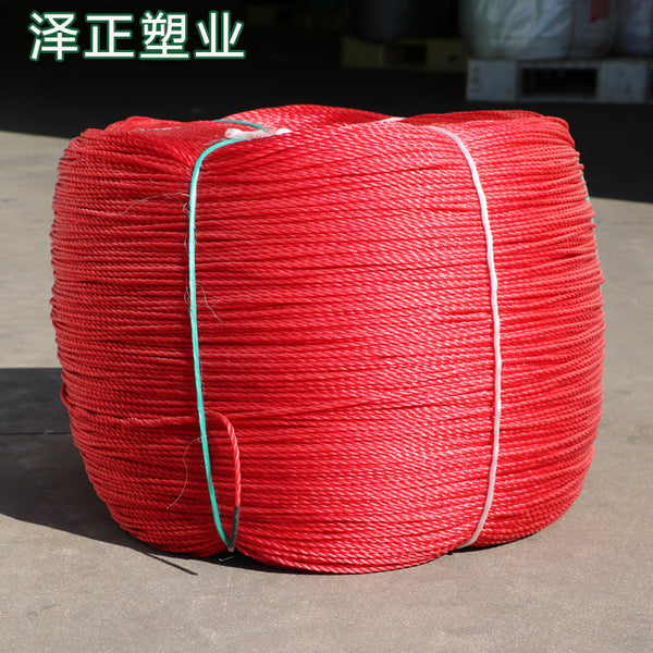 Red polyethylene round wire rope, greenhouse film rope, binding rope, truck nylon rope, wear-resistant and anti-aging breeding rope
