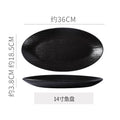 14inch fish plate-black