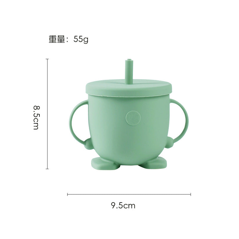 Silicone kids' meal set: baby food training suction bowl, food-grade fork and spoon, feeding utensils for babies