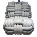 Creative knotted rope furniture woven chair artistic unique italian minimalist single chair home handmade lounge chair sofa