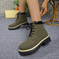 Plus size women's martin boots for export - new autumn/winter  collection: stylish lace-up hiking boots & snow boots