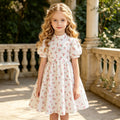 girls' dresses summer toddler  new floral print dress summer outfit kids girls chic princess dress