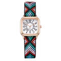 New women's watches live stream new women's woven strap quartz watch fashion cross-border wholesale