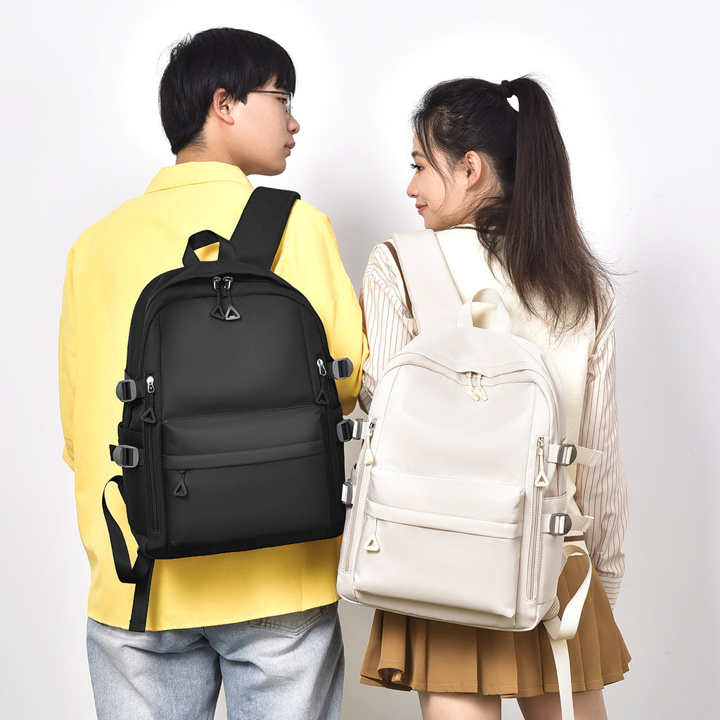 New Simple Men's Business Computer Backpack Leisure Travel Sports Backpack Middle School Student High School Student School Bag