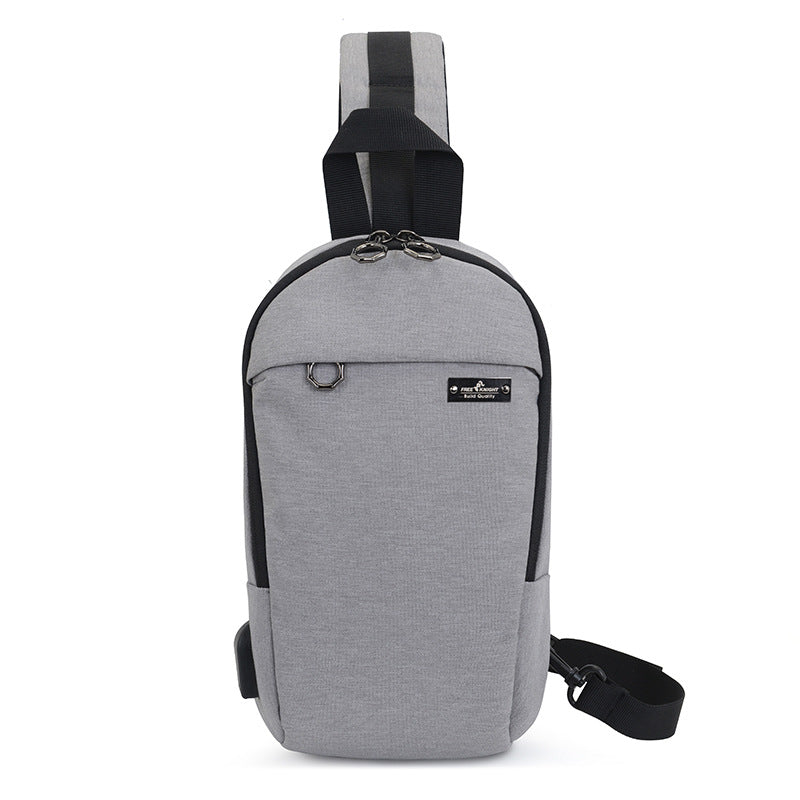 FREE KNIGHT trendy brand small breast bag men's outdoor sports and leisure shoulder bag cross backpack soft messenger bag