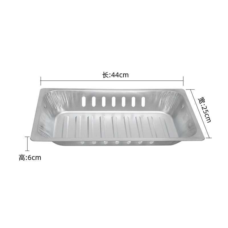 Bbq grill mesh stainless steel rectangular square grid iron grate outdoor bbq supplies oven accessories wholesale portable