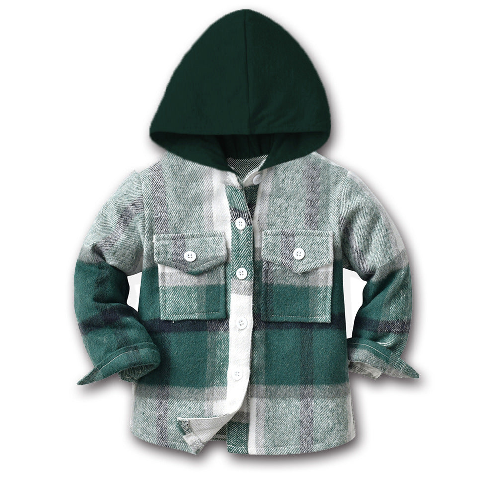Export children's clothing boys multi-color patchwork plaid shirt long sleeves preppy style autumnew arrivalspring & fallkidstops