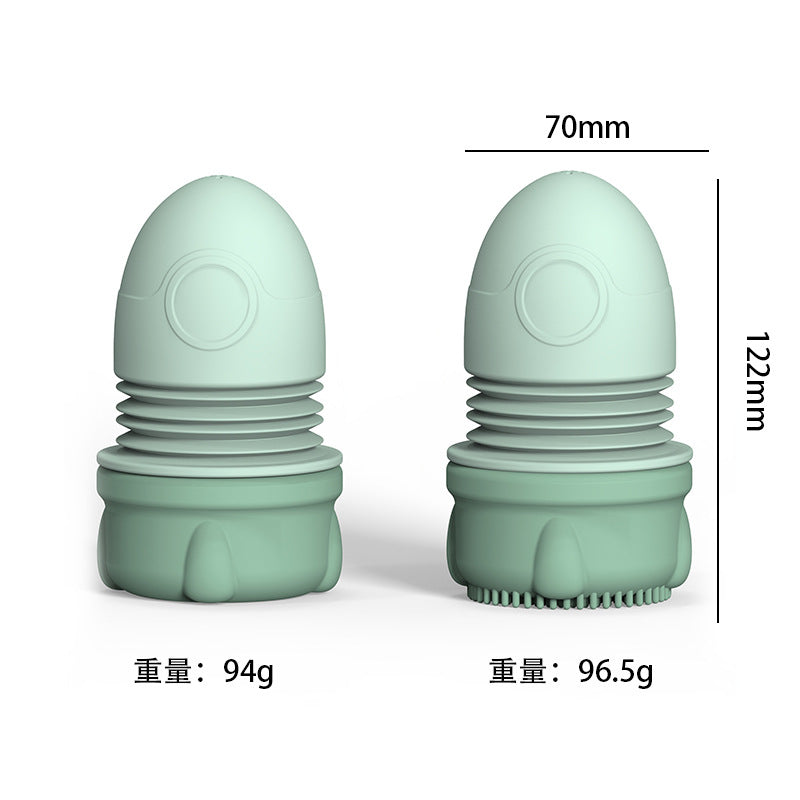 Cross-border new baby bath silicone toys children's bath cute rocket toys creative water toys