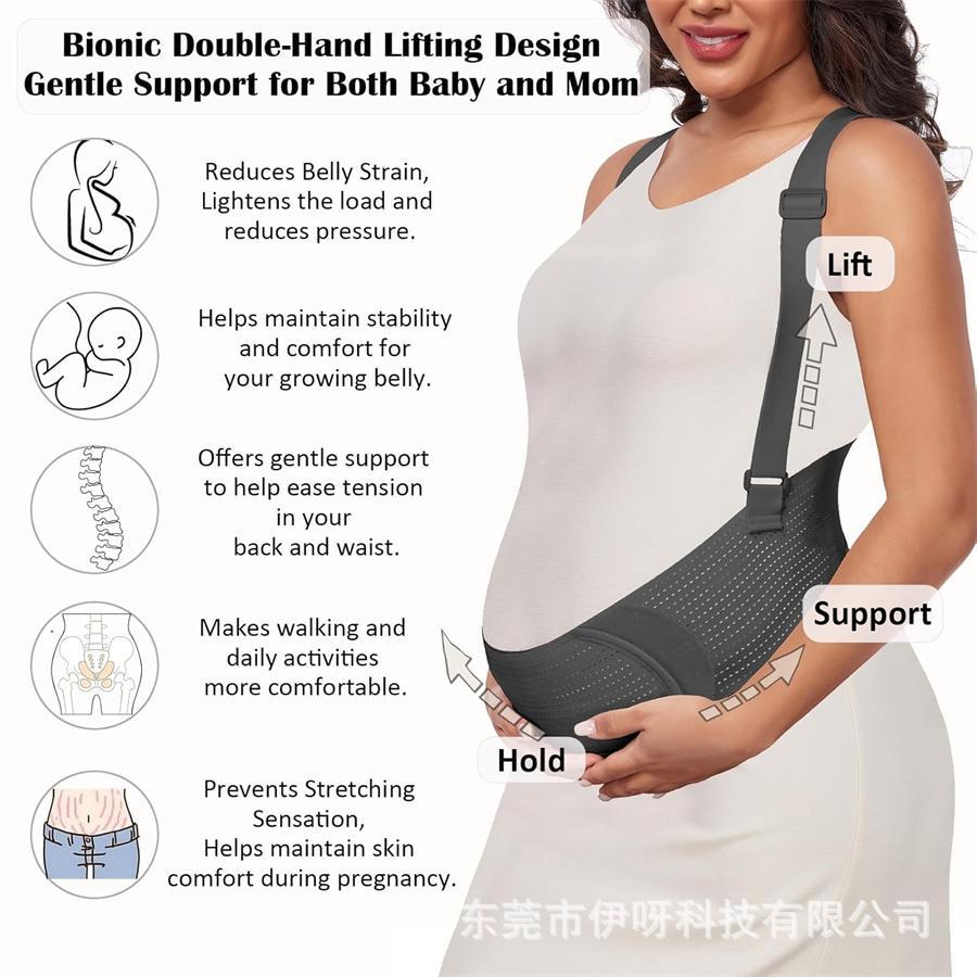 Shoulder belly support belt, breathable maternity waist support belt, prenatal belly support belt, maternity waist support belt, belly support belt