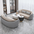 Sales office reception and negotiation rest area sofa chair office business reception and reception three-slot negotiation table and chair combination