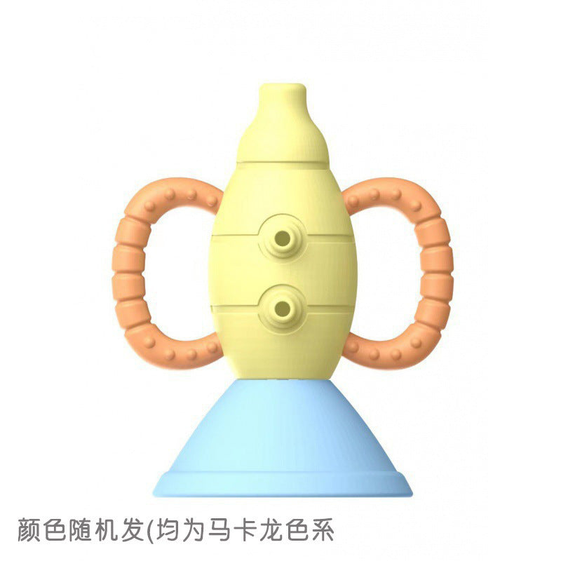 Cross-border  export newborn baby rattle soothing toy 0-1 year old tooth grinding stick boiled tooth glue manufacturer