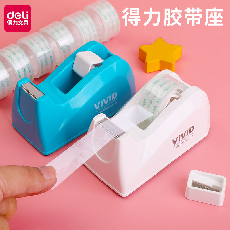 Deli 814a Tape Holder Small Table Cutter Large Rack Machine Adhesive Strip Adhesive Paper Transparent Tape Tape Holder