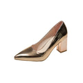 export plus size women's high heels - silver, comfortable, elegant, bridesmaid shoes, wedding dress shoes, leather shoes, single shoes