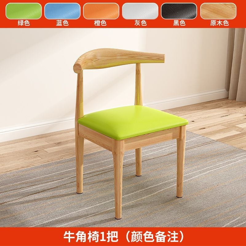 Dining table and chair combination, multi-functional breakfast shop, one table and four chairs, economical rental room dining table, casual rectangular dining table