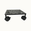 Wrought iron plant pot tray - outdoor garden, balcony, living room decorative plant stand, support base, removable flower pot base