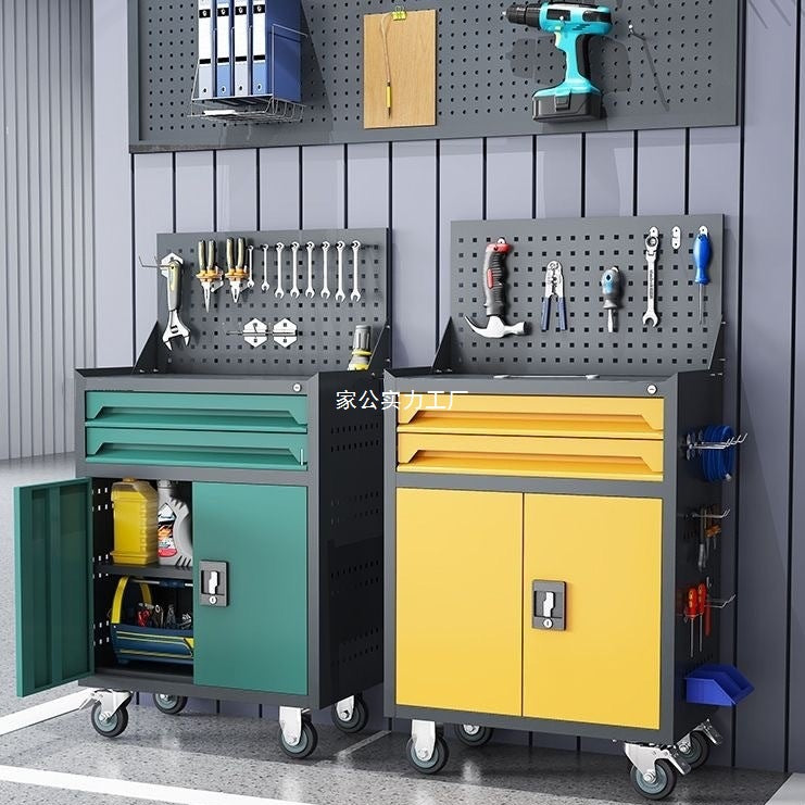 Auto repair tool cart, drawer, hardware repair, trolley box, multi-functional mobile heavy tool, low cabinet workshop workbench