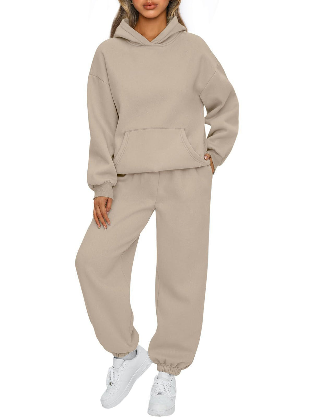 european and american export autumn/winter new  women's two-piece casual hoodie tracksuit pants set