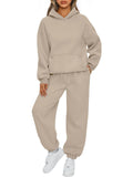 european and american export autumn/winter new  women's two-piece casual hoodie tracksuit pants set