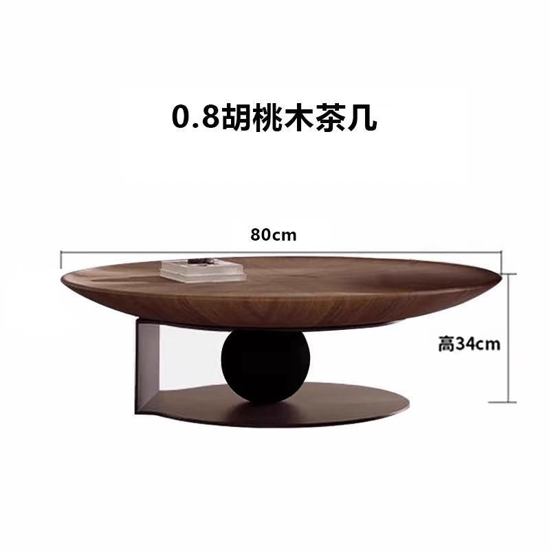 Italian normcore round flying saucer coffee table modern casual small table living room for home coffee table accessible luxuryclassy coffee table