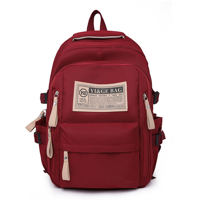 Cross-border backpack waterproof and wear-resistant large-capacity middle school student college student schoolbag casual backpack with logo