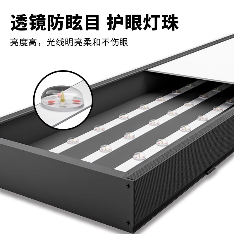 LED strip light gym supermarket restaurant office chandelier lighting modern commercial ceiling chandelier office light