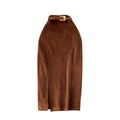 Hong kong style retro slit skirt winter with sweater medium longk-styleeleganthigh waistslimming look hip-covering a-line skirt