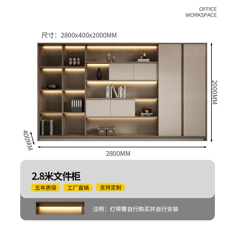 Single boss desk office desk casual modern supervisor desk manager office casual modern desk and chair combination