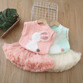 autumnew arrival cartoon baby girl suit skirt princess tutu skirt girlsweatervestsuit