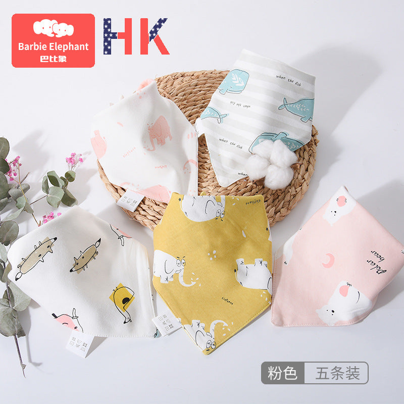 Baby bibs saliva towel newborn baby spring summer thin triangular bibs headscarf k-style western style
