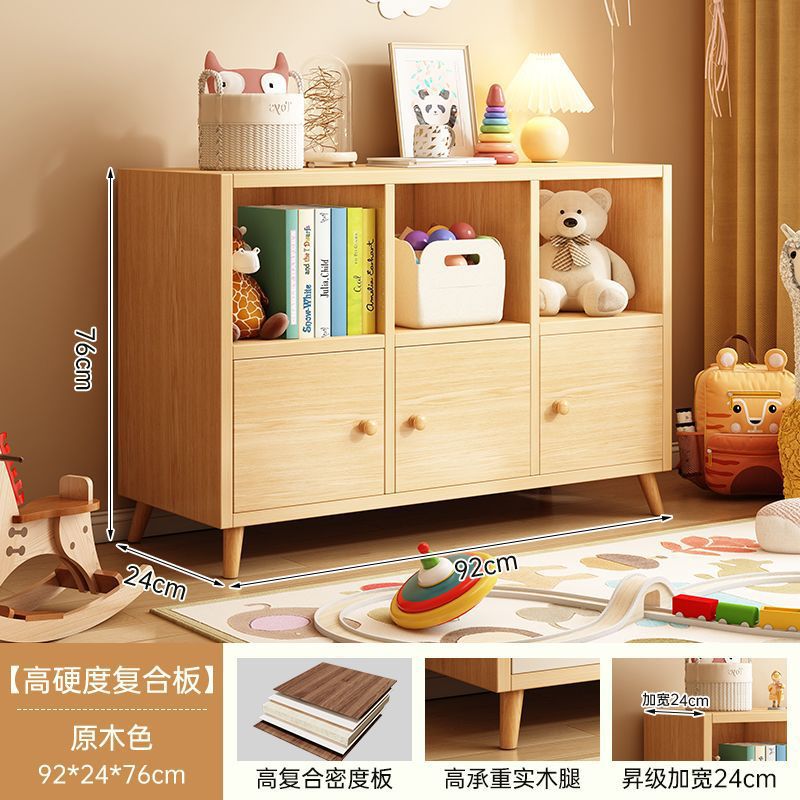 Simple bookcase all-in-one cabinet wall-mounted storage sofa side cabinet living room partition storage multi-layer storage cabinet bedside