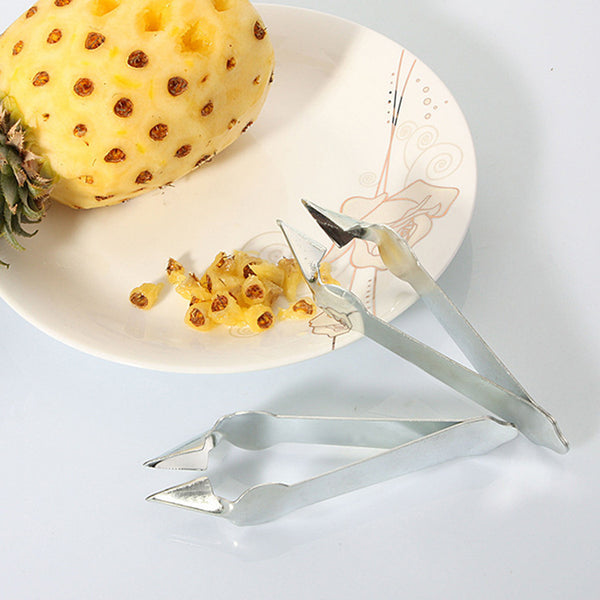 Peeling pineapple stainless steel pineapple knife peeler cutting pineapple cutting fruit peeler eye peeler pineapple clip