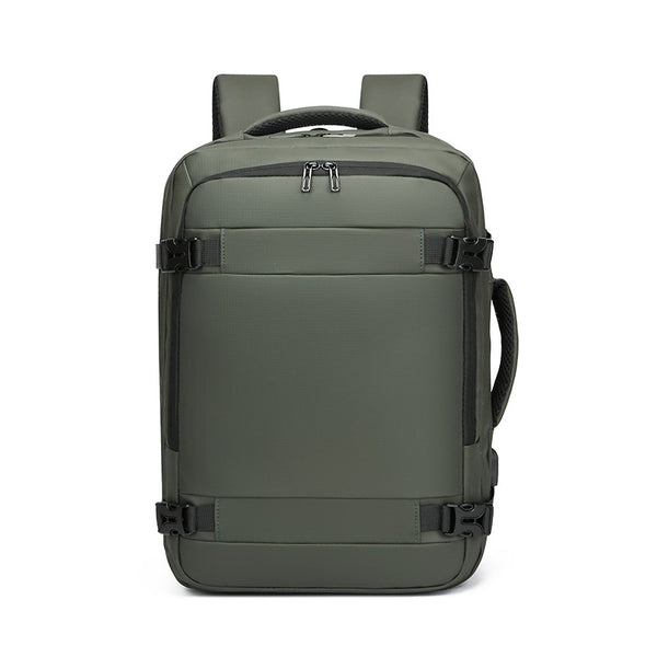 Multifunctional fashion leather film business backpack student travel trend laptop backpack car logo LOGO can be determined