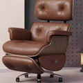 Top grain leather + brown electric model