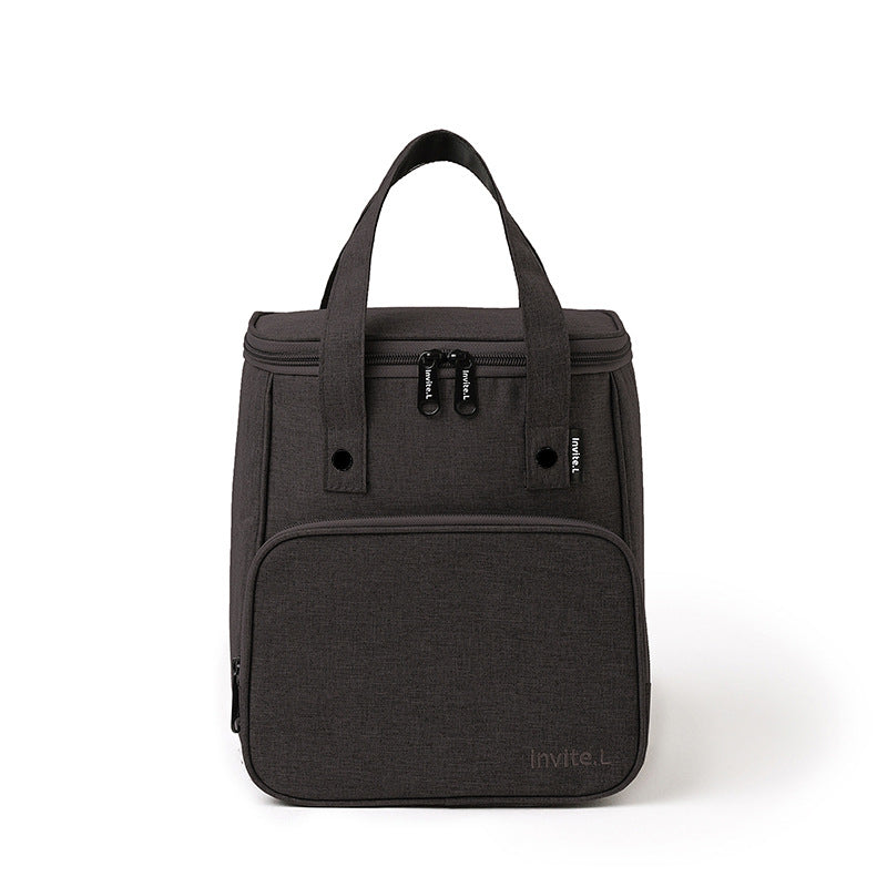 Bento bag, thermal insulation bag, student lunch box, handbag, aluminum foil thickened large bag with rice bag, office worker lunch box bag.