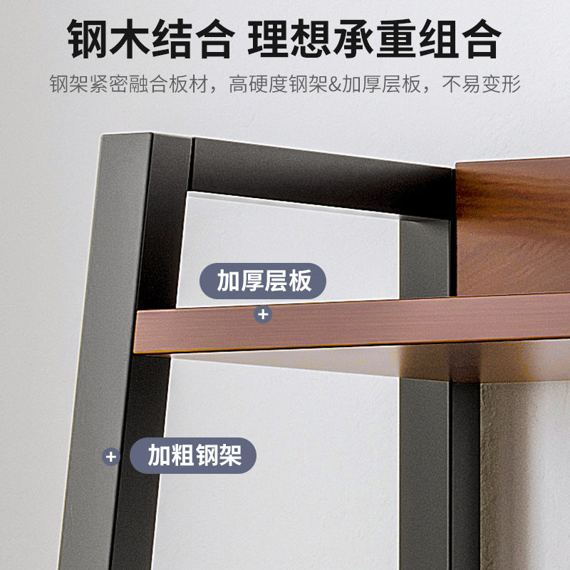 Shelf Shelf Floor-to-ceiling Bedroom Multi-layer Storage Living Room Storage Display Shelf Office Super Load-bearing Iron Shelf