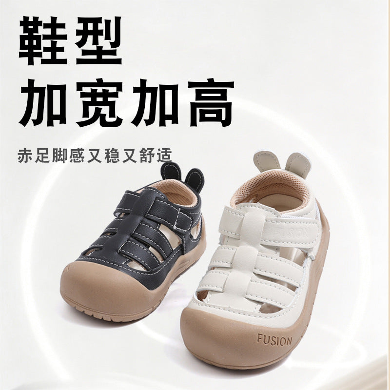 Summer infant toddler shoes soft sole non-slip velcro sandals breathable hollow-out baby casual shoes 1-3 years old