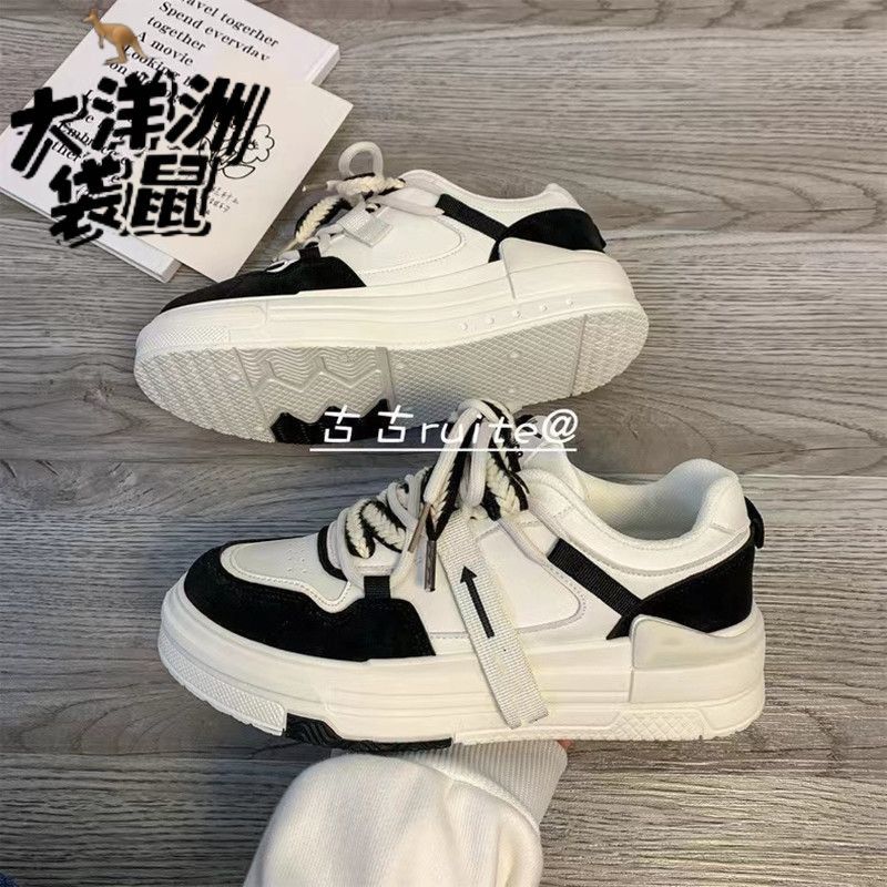 Spring and autumn board shoes female students summer platform niche versatile casual little white shoes 2024 new original chic shoes