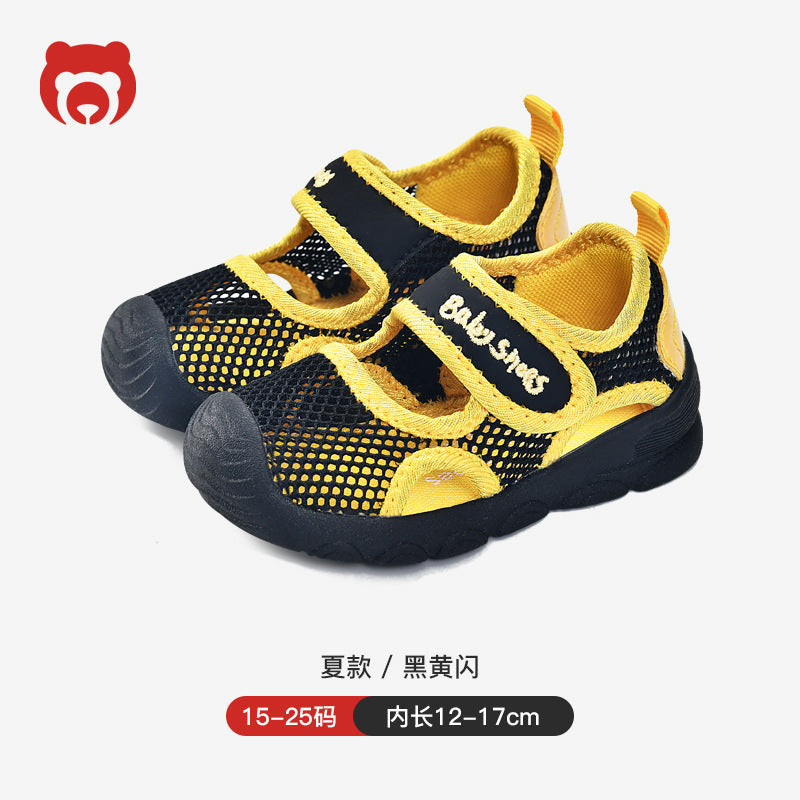 Newborn baby boys' first walker shoes summer sandals infant soft sole functional cartoon 1-3 years old baby shoes children's shoes