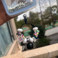 Trendy phone case charm with bell pendant - creative color block, cartoon cute, girly style