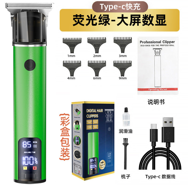 waterproof professional electric hairdresser fast charging oil head hair salon bald electric clipper for home hairdressing clipper